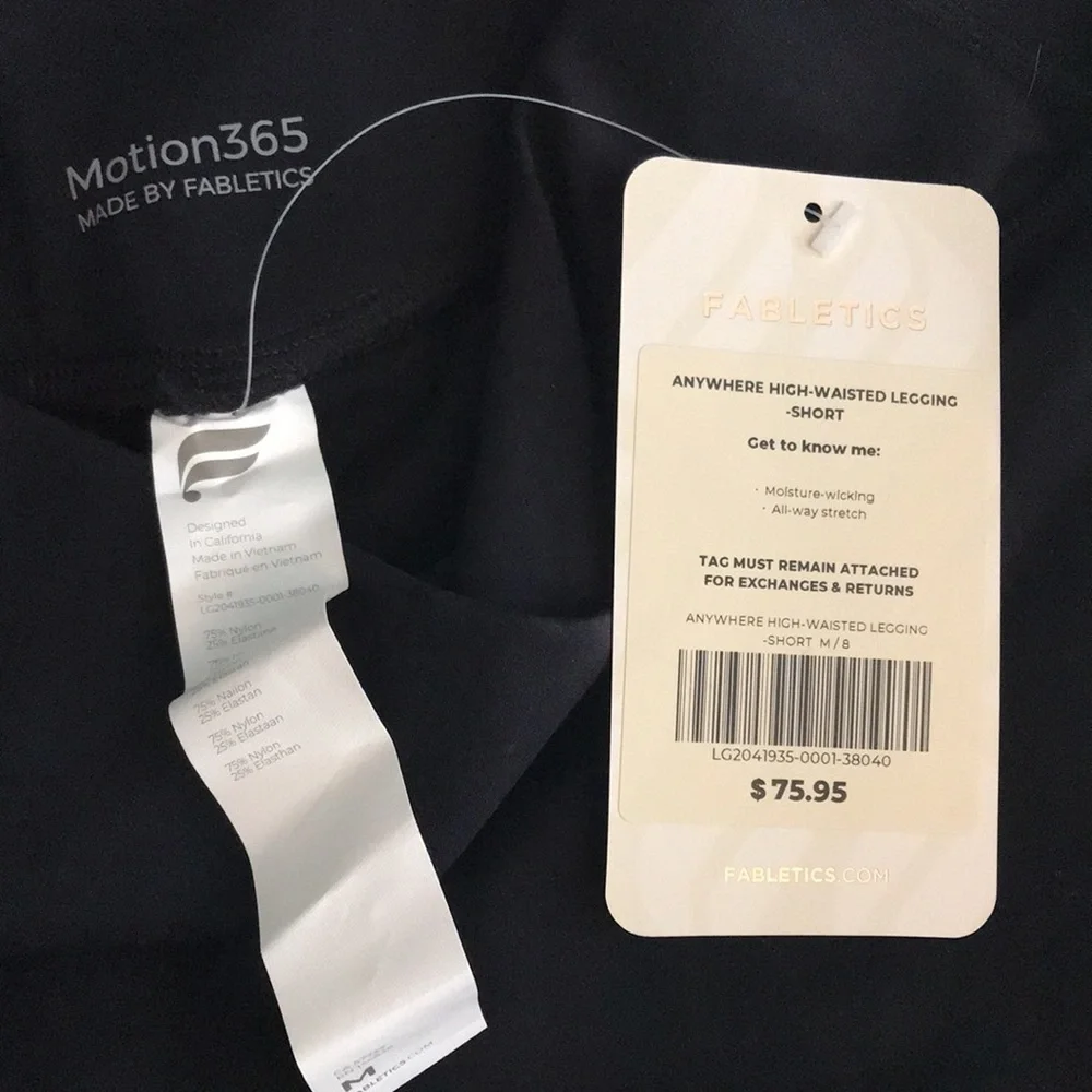 NWT Fabletics Anywhere High-Waisted Legging-Short - Picture 6 of 6